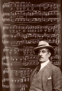 Giacomo Puccini, 1858 –1924, Italian composer, digitally edited according to a photograph by