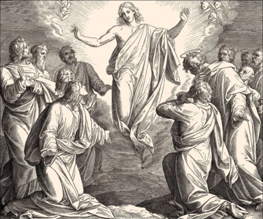 The Ascension of Jesus, New Testament, by Julius Schnorr von Carolsfeld, 1860