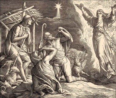 The annunciation to the shepherds, by Julius Schnorr von Carolsfeld