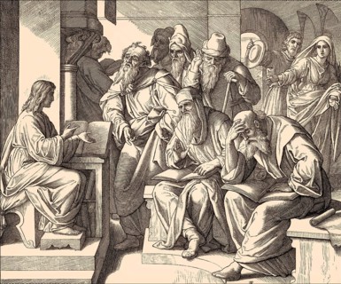 Twelve years old Jesus at the Temple, by Julius Schnorr von Carolsfeld