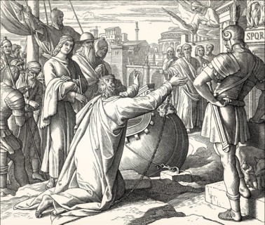 Paul Arrives in Rome, New Testament, by Julius Schnorr von Carolsfeld, 1860