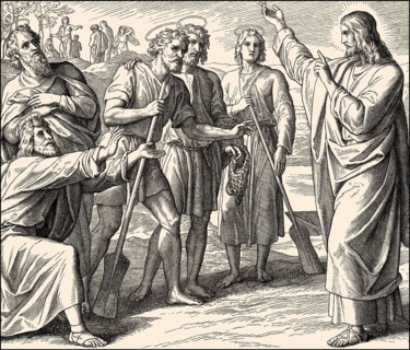 The calling of the disciples, New Testament, by Julius Schnorr von Carolsfeld, 1860