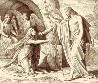 Jesus Appears to Mary Magdalene, New Testament, by Julius Schnorr von Carolsfeld, 1860