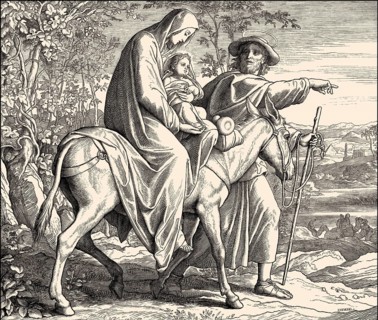 Flight to Egypt, by Julius Schnorr von Carolsfeld