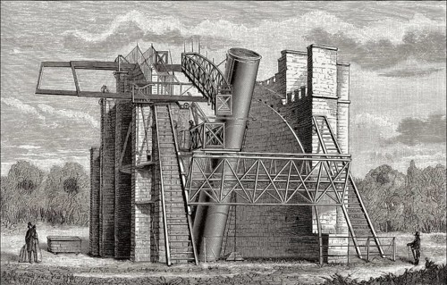 Leviathan of Parsonstown, built by William Parsons, 3rd Earl of Rosse at Birr Castle, Parsonstown,