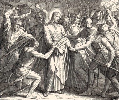 Arrest of Jesus, New Testament, by Julius Schnorr von Carolsfeld, 1860