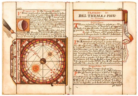 Pages of a book, 1774, works on astronomy and astrology