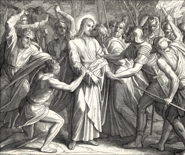 Arrest of Jesus, New Testament, by Julius Schnorr von Carolsfeld, 1860