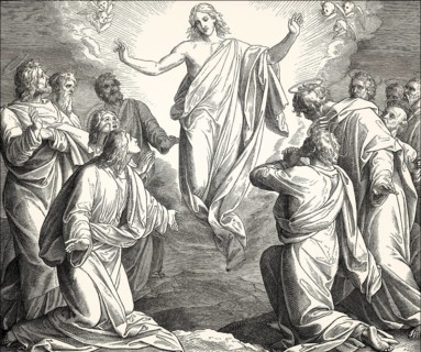 The Ascension of Jesus, New Testament, by Julius Schnorr von Carolsfeld, 1860