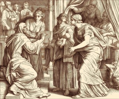 Naming of John the Baptist, by Julius Schnorr von Carolsfeld