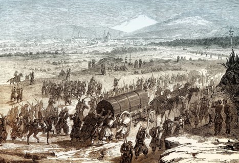 Brigade General de Berthier arrives before Xalapa, Veracruz, Mexico, Second Franco-Mexican War,