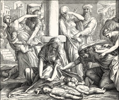 Massacre of the Innocents, New Testament, by Julius Schnorr von Carolsfeld, 1860