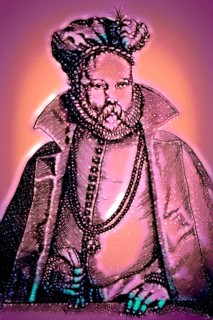 Tycho Brahe, 1546 – 1601, Danish astronomer and writer, digitally altered
