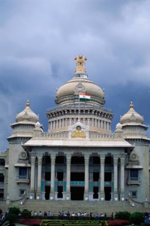 Vidhana Soudha built in 1956, Bangalore, Karnataka, India, Asia
