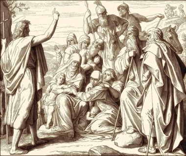 St John the Baptist in the Desert, New Testament, by Julius Schnorr von Carolsfeld, 1860