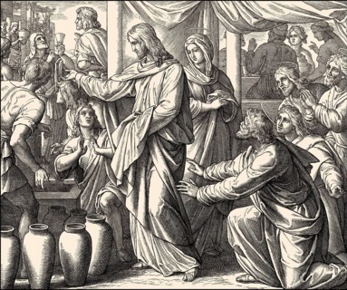 Wedding at Cana, New Testament, by Julius Schnorr von Carolsfeld, 1860