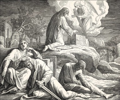 The Agony in the Garden of Gethsemane, New Testament, by Julius Schnorr von Carolsfeld, 1860