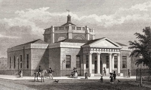 The Guildhall, Westminster, London, illustration by Th. H. Shepherd, 1828