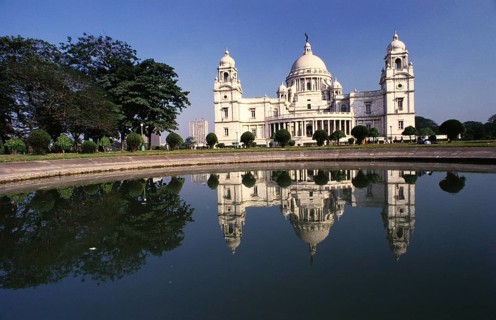Victoria Memorial built in 1921, Calcutta Kolkata, West Bengal, India, Asia