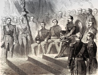 Chamber of Deputies, opening of the legislative session by Louis-Napoléon Bonaparte, Napoleon III,
