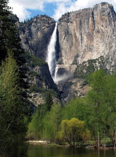 Bridal Veil falls, World Heritage Site 1984, Yosemite National park, California, USA United States