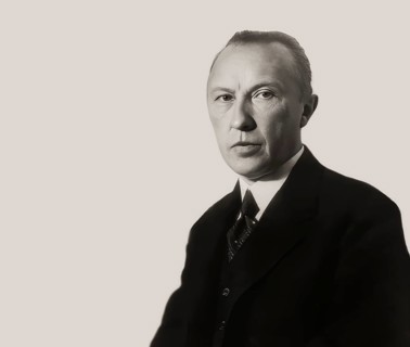 Portrait of Konrad Adenauer as a young man, 1876-1967, mayor of Cologne, first Chancellor of the