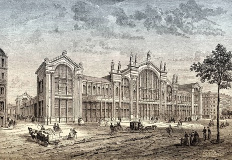 The Gare du Nord, railway station Paris-Nord Paris, France, 19th century, Europe