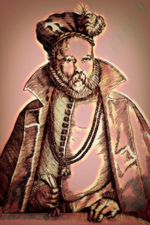 Tycho Brahe, 1546 – 1601, Danish astronomer and writer, digitally altered