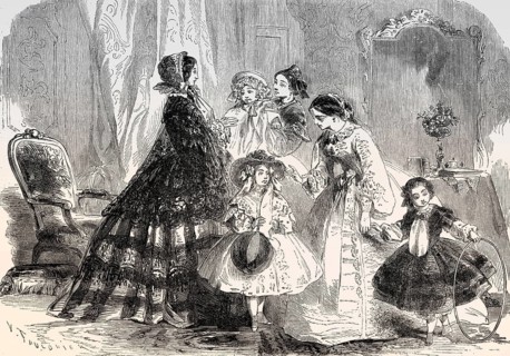Parisian fashion, 1857