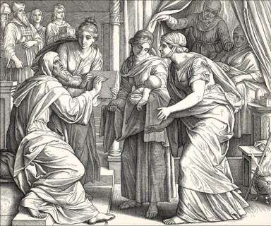 Naming of John the Baptist, by Julius Schnorr von Carolsfeld