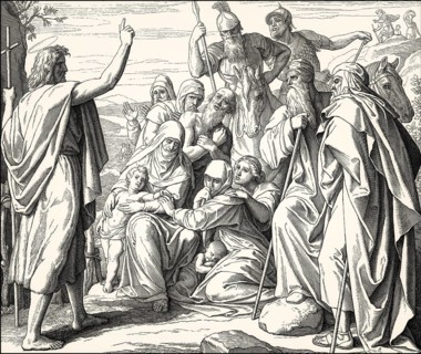 St John the Baptist in the Desert, New Testament, by Julius Schnorr von Carolsfeld, 1860