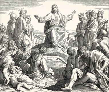 The Sermon on the Mount, New Testament, by Julius Schnorr von Carolsfeld, 1860