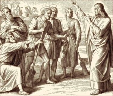 The calling of the disciples, New Testament, by Julius Schnorr von Carolsfeld, 1860