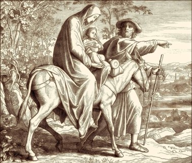 Flight to Egypt, by Julius Schnorr von Carolsfeld