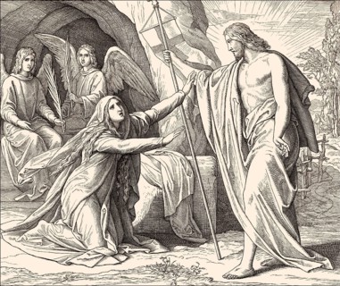 Jesus Appears to Mary Magdalene, New Testament, by Julius Schnorr von Carolsfeld, 1860