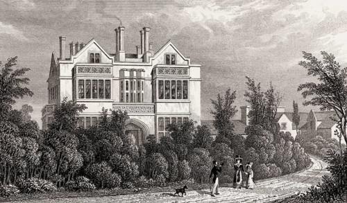 Sir H. Taylor's Villa, Regent's Park, London, UK, illustration by Th. H. Shepherd, 1826