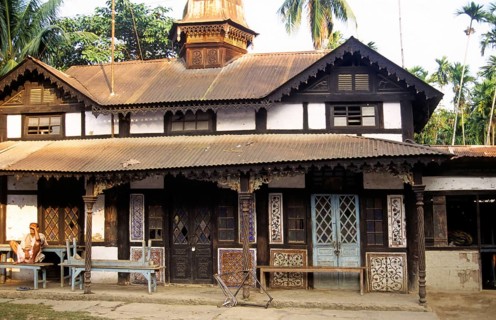 House built in 1983, Guwahati, Assam, India, Asia