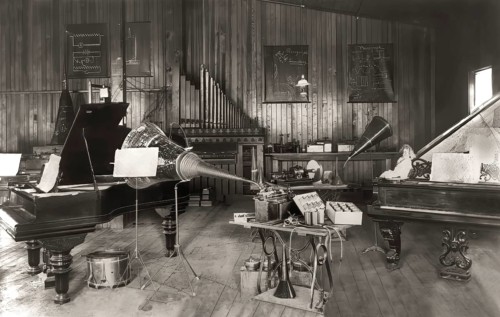 Edison‘s experimental development facility for the phonograph, Thomas Alva Edison, digitally edited