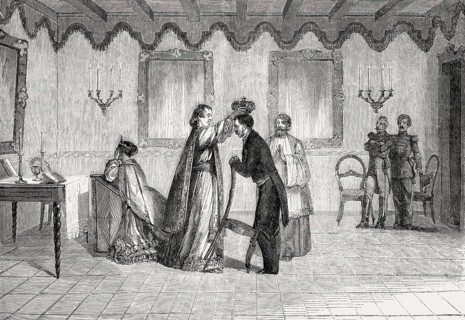 Coronation of Radama II, 1829 – 1863, by Queen Ranavalona I, Kingdom of Madagascar, 1861
