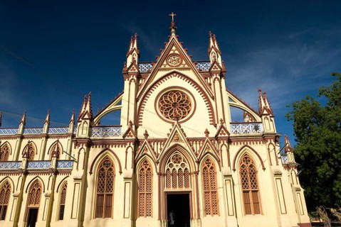 Saint Mary cathedral constructed in 1916, Madurai, Tamil Nadu, India, Asia