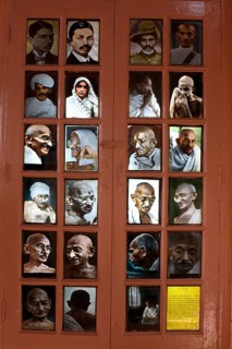 Photographs of Mahatma Gandhi with wife Kasturba Gandhi at Satyagraha Ashram founded in 25-May-1915