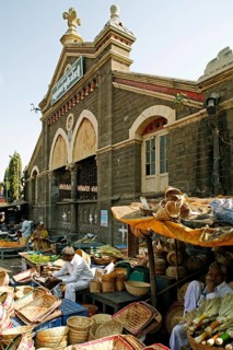 Mandai Jyotiba Phule Market in 1900, Pune, Maharashtra, India, Asia