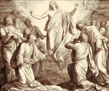 The Ascension of Jesus, New Testament, by Julius Schnorr von Carolsfeld, 1860
