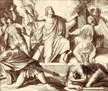 The Resurrection of Jesus, New Testament, by Julius Schnorr von Carolsfeld, 1860