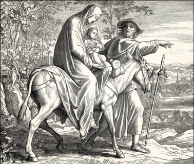 Flight to Egypt, by Julius Schnorr von Carolsfeld