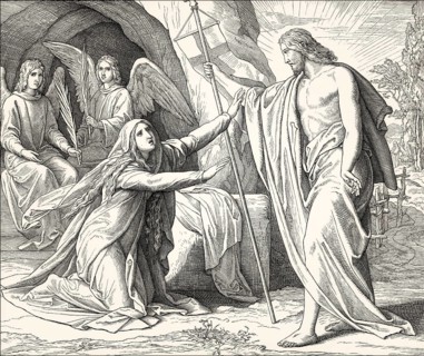 Jesus Appears to Mary Magdalene, New Testament, by Julius Schnorr von Carolsfeld, 1860