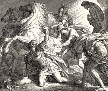 The conversion of Paul the Apostle, New Testament, by Julius Schnorr von Carolsfeld, 1860