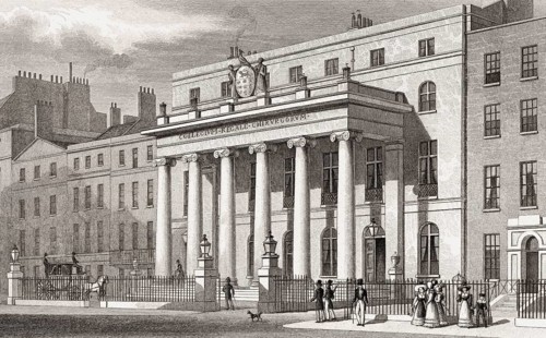 The Royal College of Surgeons of England, London, illustration by Th. H. Shepherd, 1826