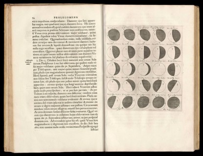 Selenographia, description of the moon, book by Johannes Hevelius, 1647