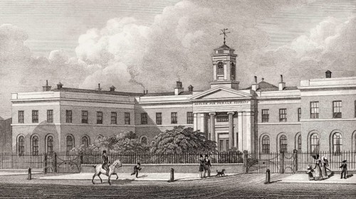 The Female Orphan Asylum, London, illustration by Th. H. Shepherd, 1828